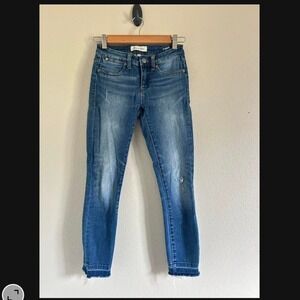 Anthropologie Henry & Belle Cropped skinny blue jeans size 24 MC1-9